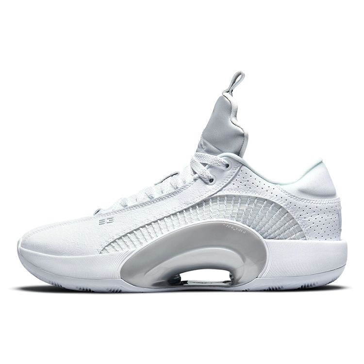 Кроссовки унисекс Air Jordan 35 Low PF белые металлик серебристого цвета CW2459-100 36