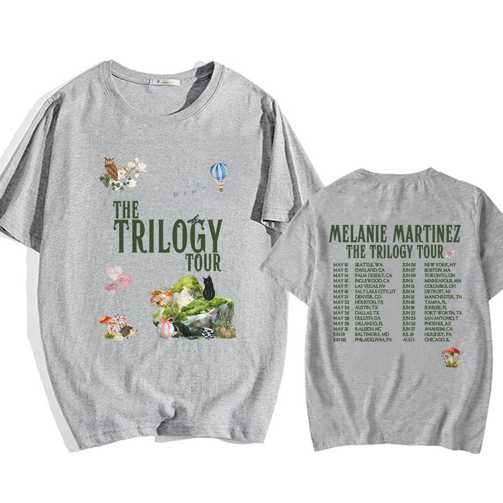 Мужские/женские футболки Футболки с певицей Мелани Мартинес 2024 года The Trilogy Tour Уличная мода Футболки с графическим принтом Ropa Hombre XS песочный