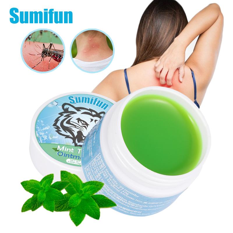 Крем Sumifun Tiger, 10 г, мятное охлаждающее масло, крем от мышечных болей, против зуда, головной боли, освежающая медицинская мазь для облегчения боли 10g