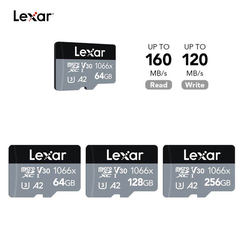 Lexar Professional 1066x 4K Камеры Дроны Full-HD и 4K UHD Видео Карта памяти TF 64/128/256 ГБ 64GB