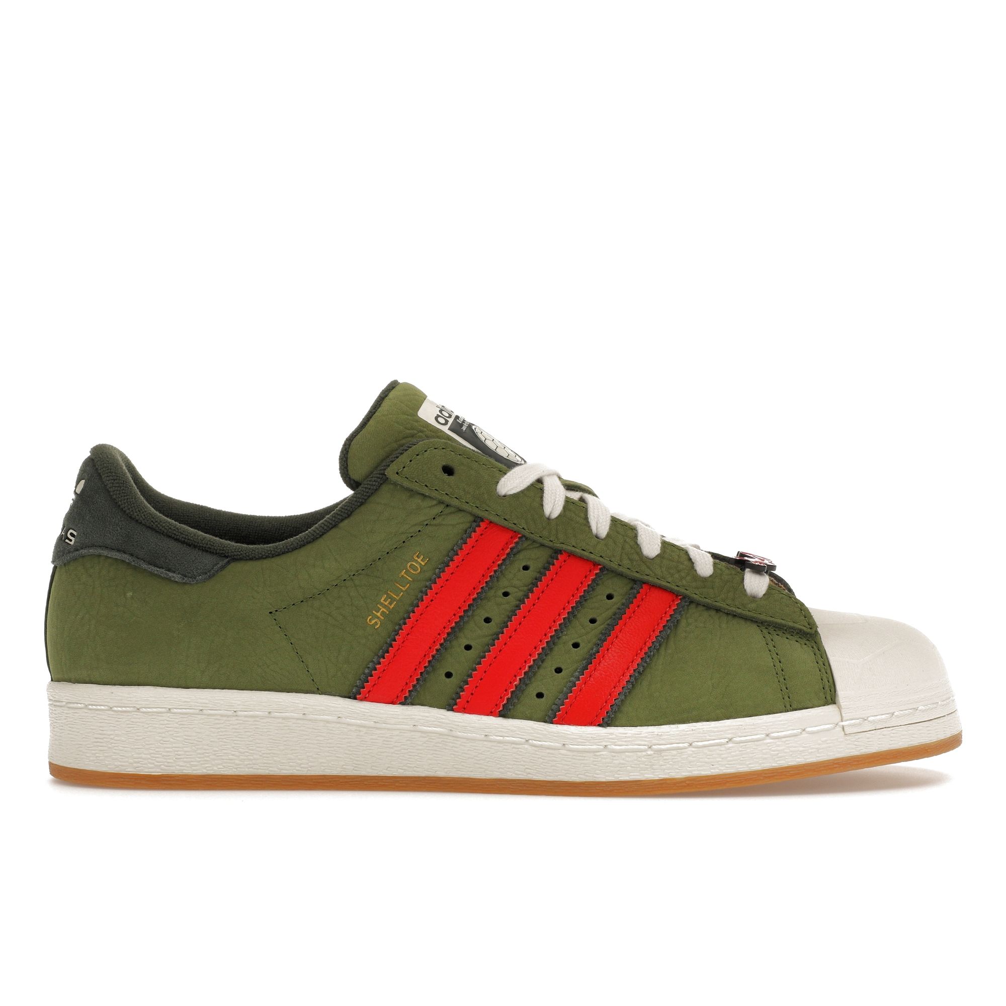 Кроссовки унисекс adidas Teenage Mutant Ninja Turtles x Superstar Shell-Toe Green Craft-Green Pantone IF9280 40⅔