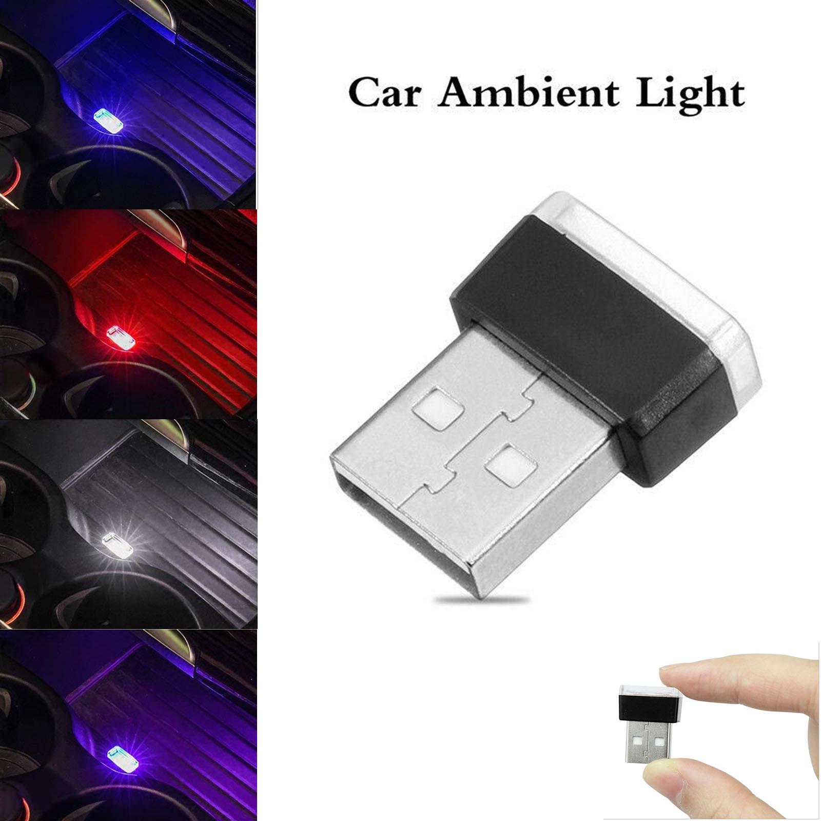USB светильники  Joom 10X Мини Гибкая USB светодиодная полоса освещения салона автомобиля Неоновая атмосфера Трубка Неоновая лампа 10pcs белый