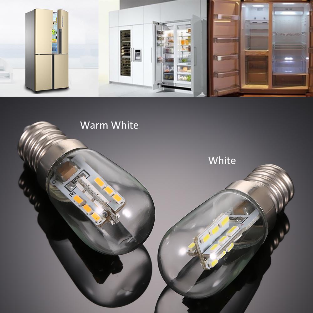   Joom AC110V/220V светодиодный мини-светильник для холодильника, лампа для холодильника E14, цоколь для лампы, держатель SMD2835 AC220V белый