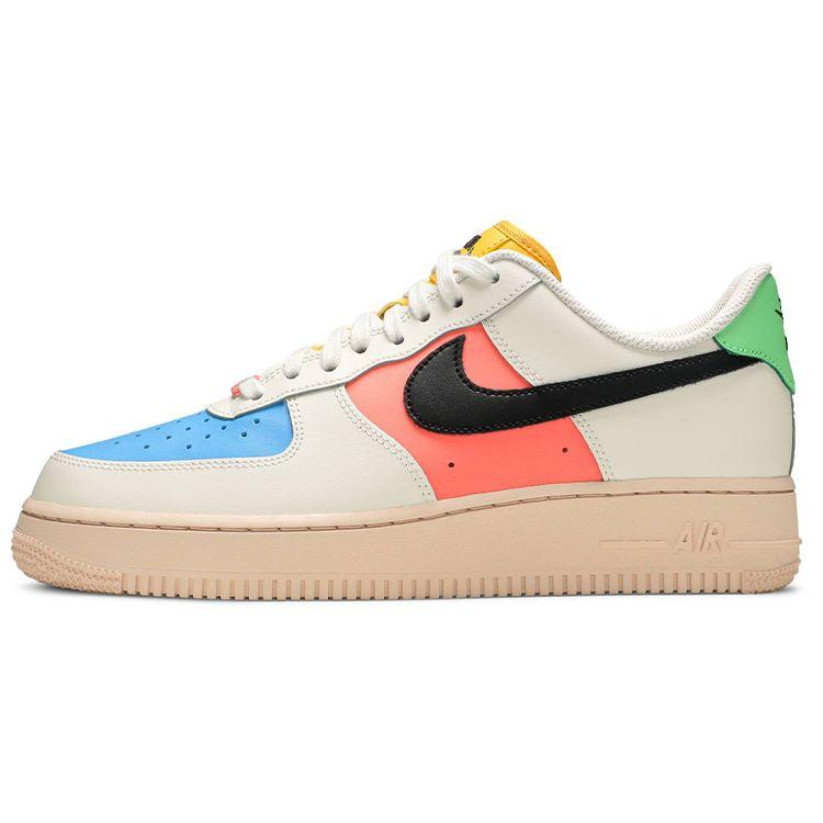 Женские кроссовки Nike Air Force 1 07 Sail Multi White Black Bright-Mango DJ5933-100 41