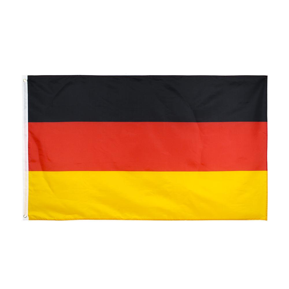 90*150 см черный, красный, желтый флаг De Deu German Deutschland Germany для украшения 1pcs