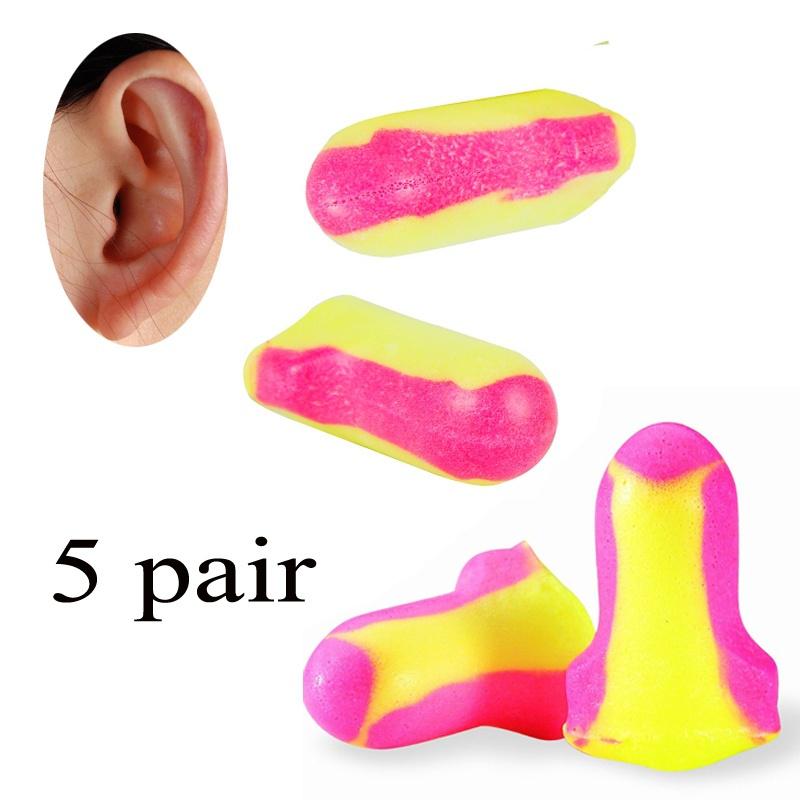 5 пар мягких и легких беруш из пенопласта, защитники, беруши 1pair