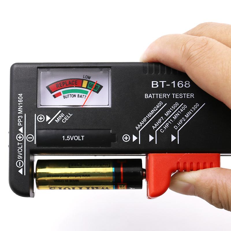 Батареи BT-168 AA/AAA/C/D/9 В/1,5 В, универсальный таблеточный аккумулятор, измеритель с цветовой кодировкой, индикатор напряжения, тестер, проверка мощности BT168 BT-168