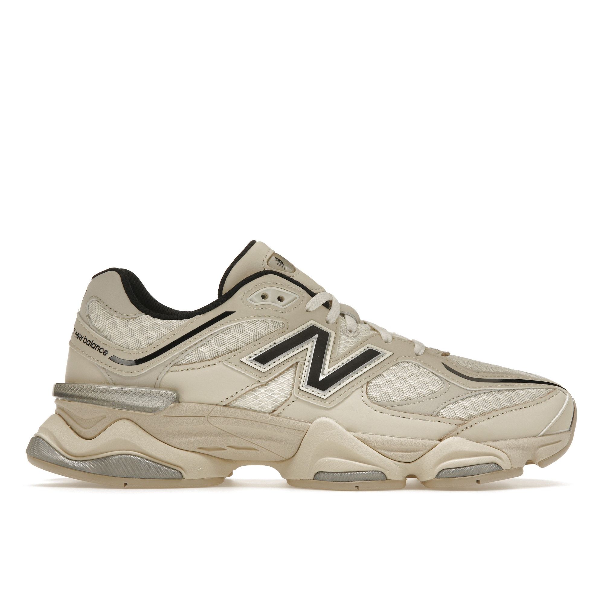 New Balance 9060 Turtledove Черные кроссовки унисекс Кремовый серебристо-металлический U9060DUA 41.5
