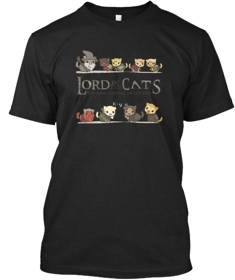 Стандартная футболка унисекс с пародией «Властелин колец» Lotr Cats S