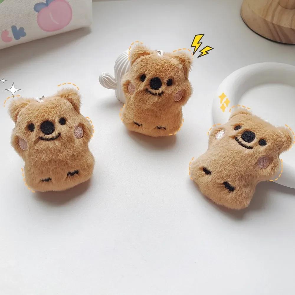 Милая кукла коала брелки удобная плюшевая игрушка пищащая коала женская сумка украшение брелок аксессуары хаки