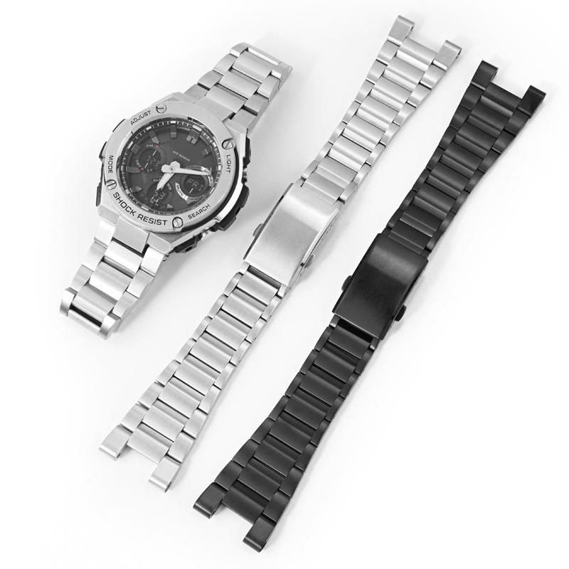 Ремешки для часов  Joom Ремешок для часов Casio G-Shock GST-210 GST-W300 GST-400G GST-B100 S100D/S110D/W110, металлический ремешок из нержавеющей стали, ремешок для часов, браслет серебряный