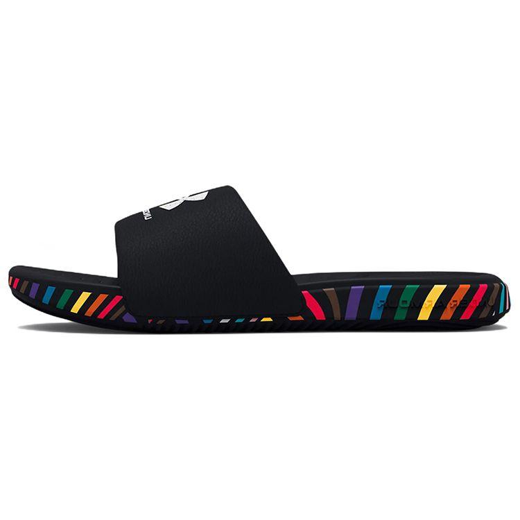 Кроссовки Under Armour Ansa Slide Pride Unisex Black Taxi 3025390-001 38.5