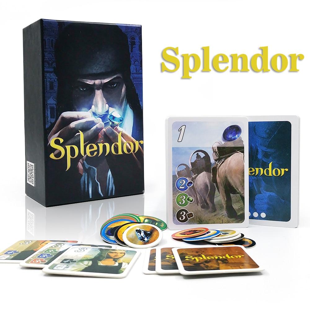 Настольная игра Splendor Инвестиции и финансирование Карточные игры для детей и взрослых Домашняя семейная вечеринка Веселье Правила на испанском и английском языках