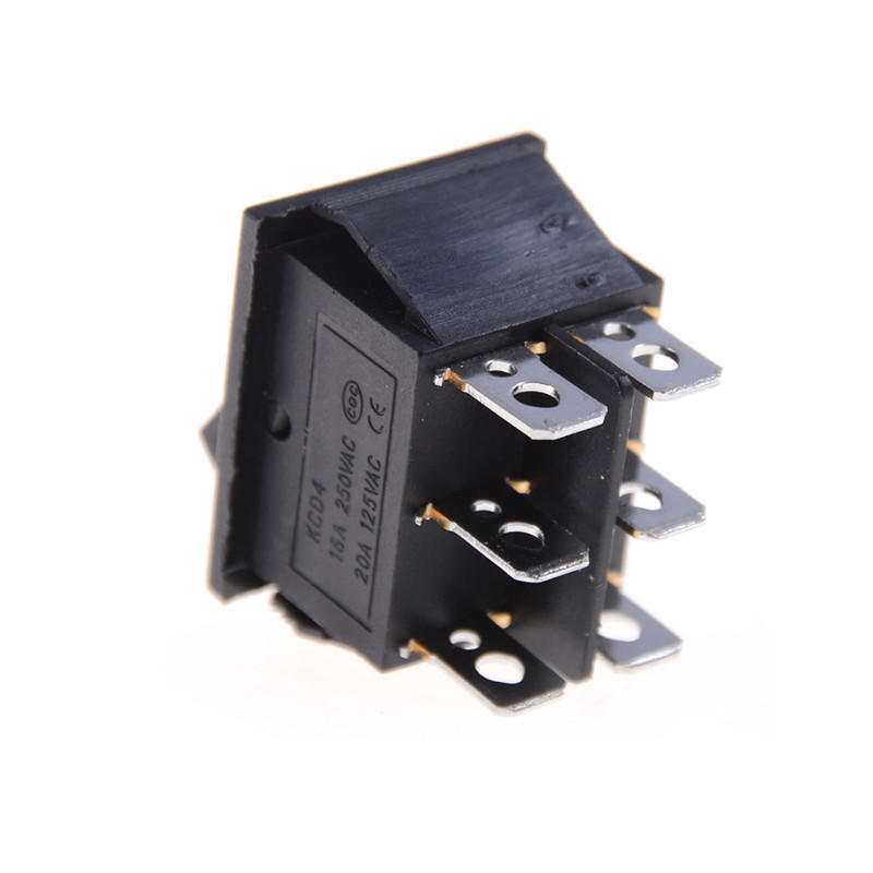 Практичное хорошее качество Kcd4 16A 250V переключатель мощности кулисный переключатель черный 6 футов 3 шестерни