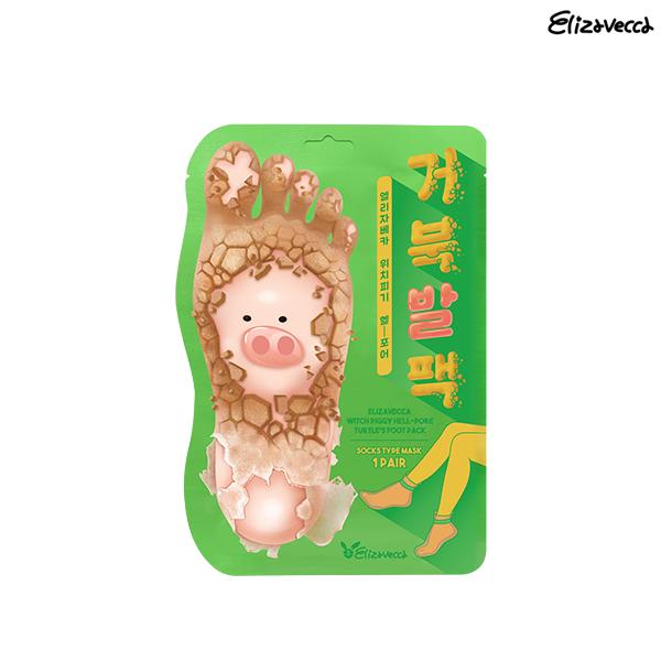 Elizavecca Piggy Hell Fore Turtle s Foot Pack, пара, 40 г (2 разных количества) 1