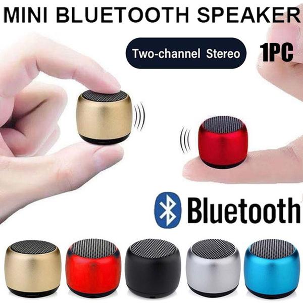Портативная мини-беспроводная Bluetooth-колонка, музыкальный сабвуфер, супер басовая стереоколонка для мобильного телефона, компьютера, музыкального плеера золотой