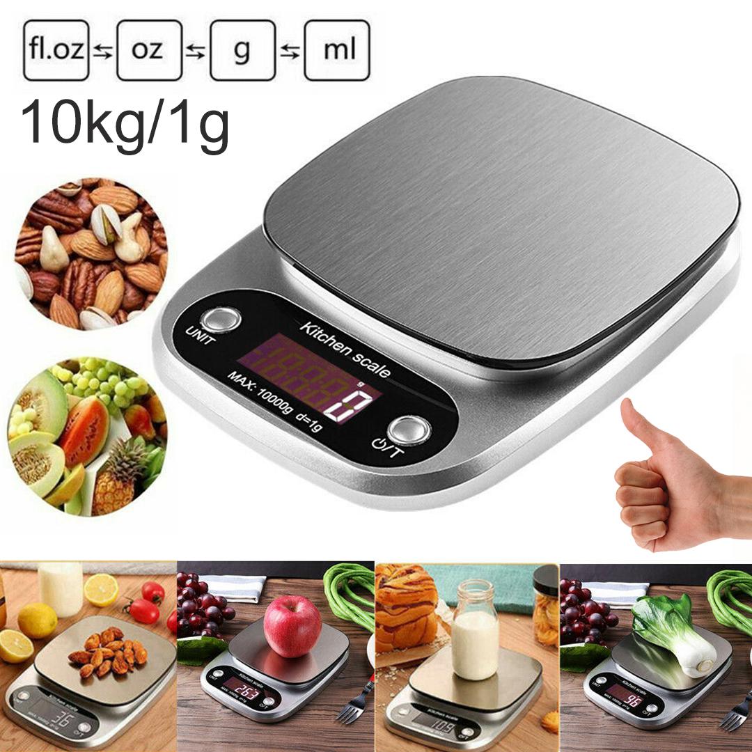   Joom Новые 10 кг/1 г точные электронные весы цифровые кухонные весы из нержавеющей стали
