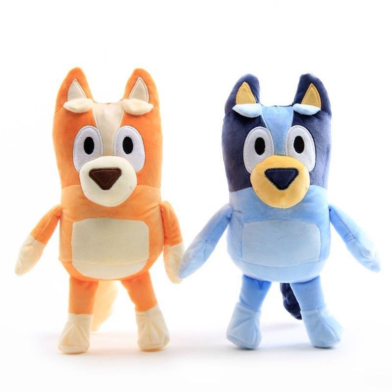 Аниме 28 см Bluey and Bingo Dog Friends, плюшевая игрушка, мягкая кукла, подарки на день рождения для детей Brother-28CM