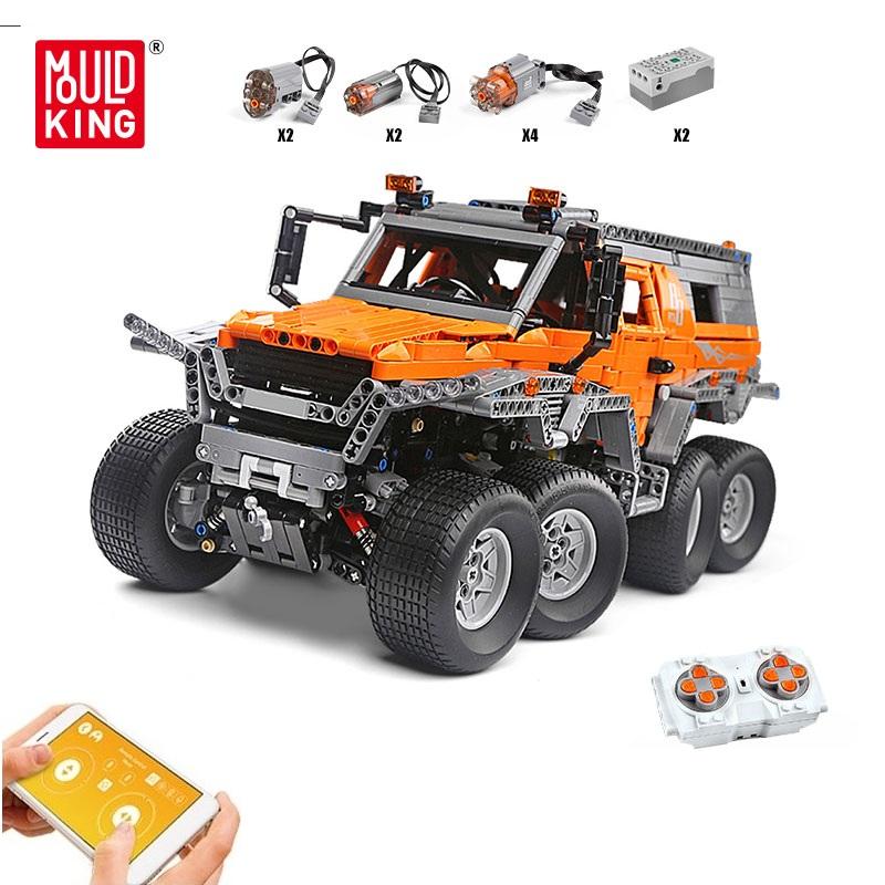   Joom MOLD KING 13088 Технический внедорожник, альпинистский пикап, модель MOC-5360, кирпичи, строительные блоки, детские игрушки, подарок на день рождения оранжевый