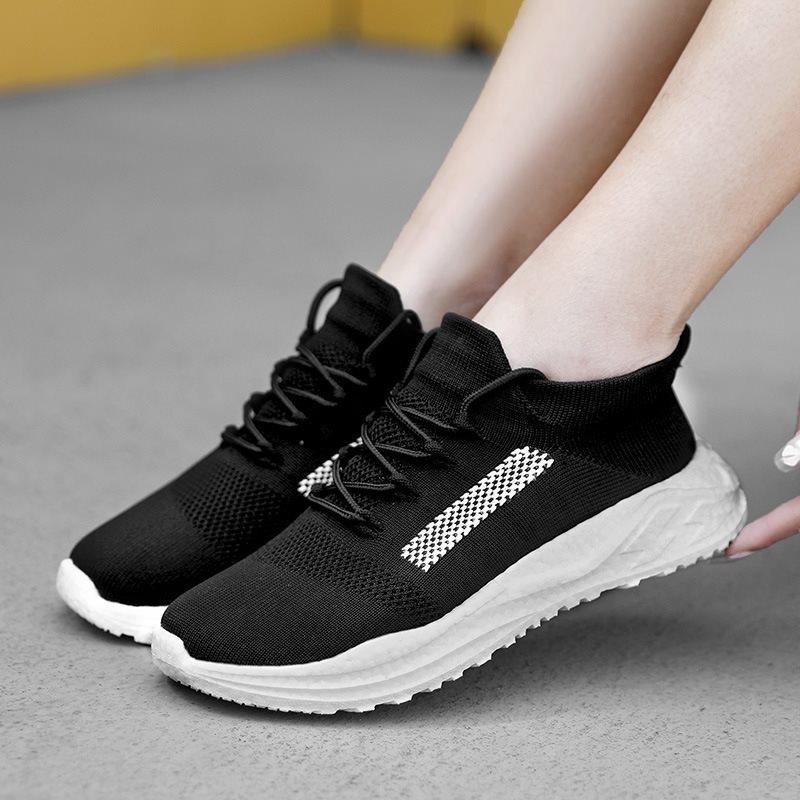 New Mesh Casual Women s Shoes Fashionable Thick Soled Women s Sports Shoes Simple and Trendy Women s Shoes 35 чёрный