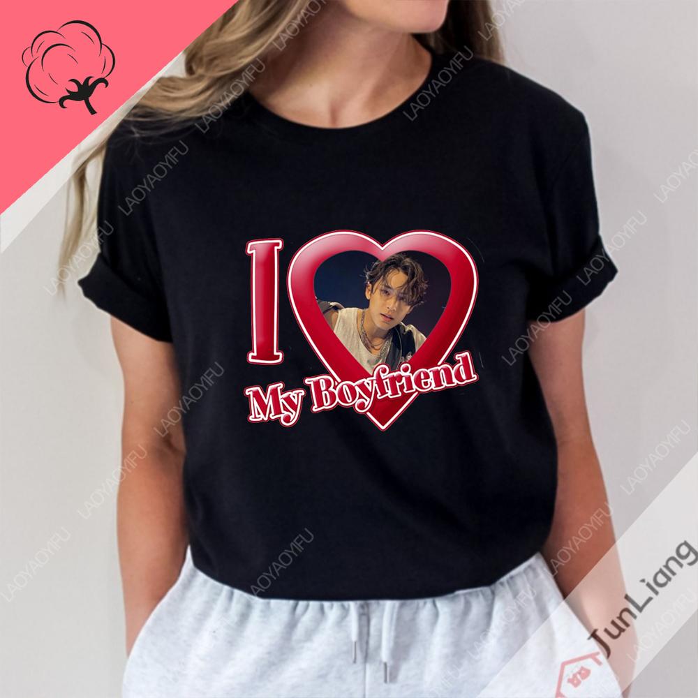 Блузка унисекс от I Love Mingyu Певица Молодежная одежда унисекс Подарки фанатам Футболки из 100% хлопка Топы Y2k Женская одежда Готические футболки L