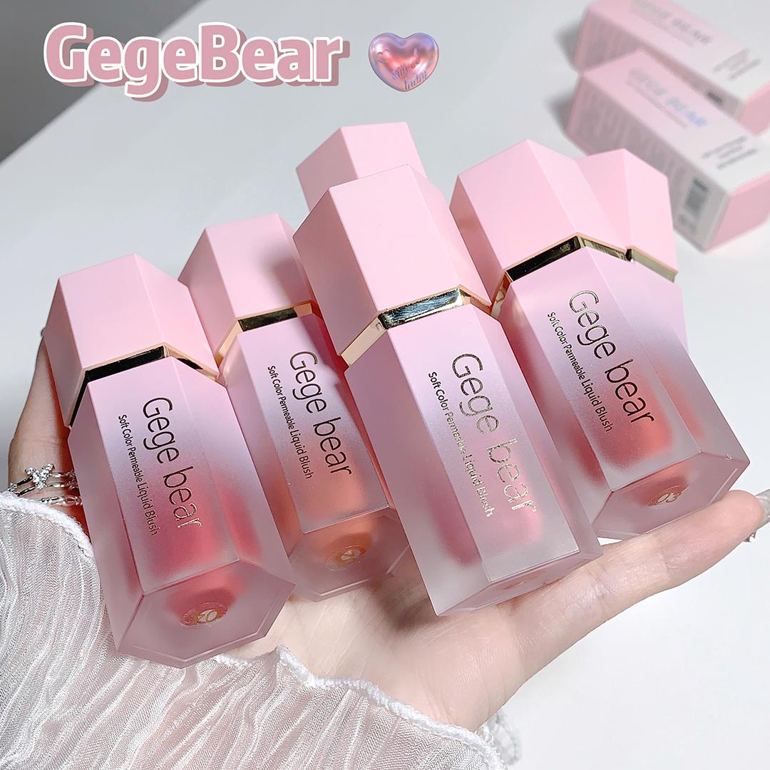   Joom Жидкие румяна GEGE BEAR, 6 цветов, матовые розовые румяна Smooth Velvet