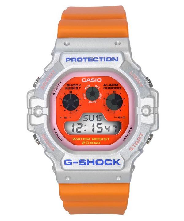Брендовые часы Casio G-Shock Euphoria Series Цифровые кварцевые мужские часы с оранжевым ремешком из смолы DW-5900EU-8A4 200M оранжевый