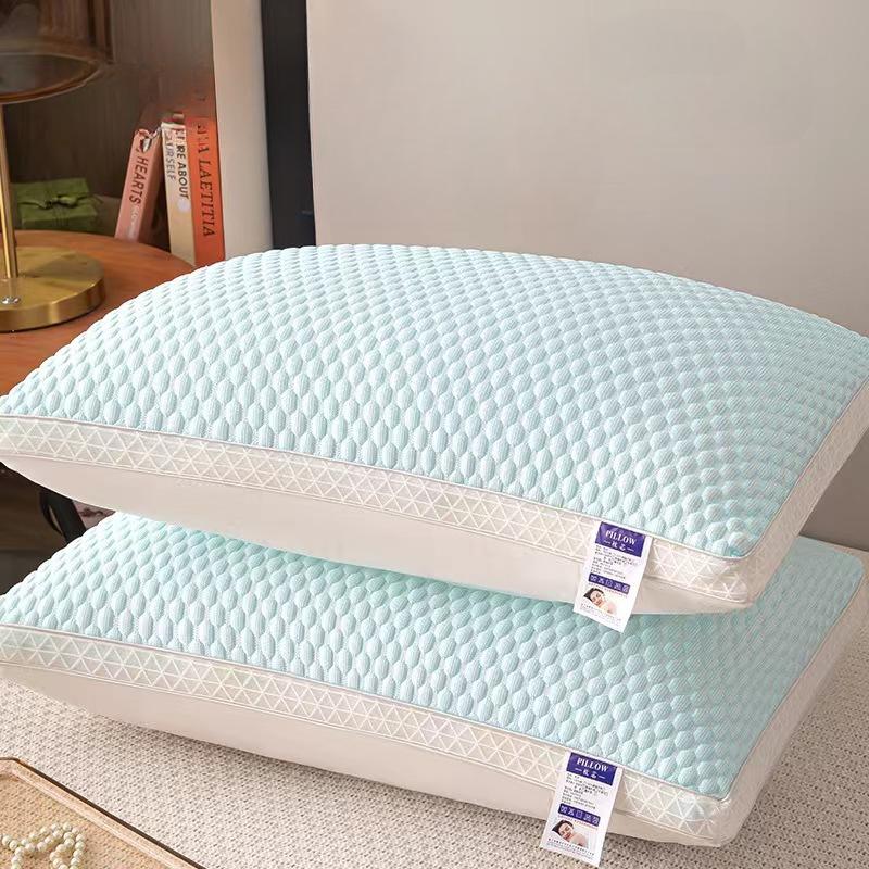 1шт Ice Silk SPA Pillow дышащая шейная подушка для домашнего использования 48 * 74 cm