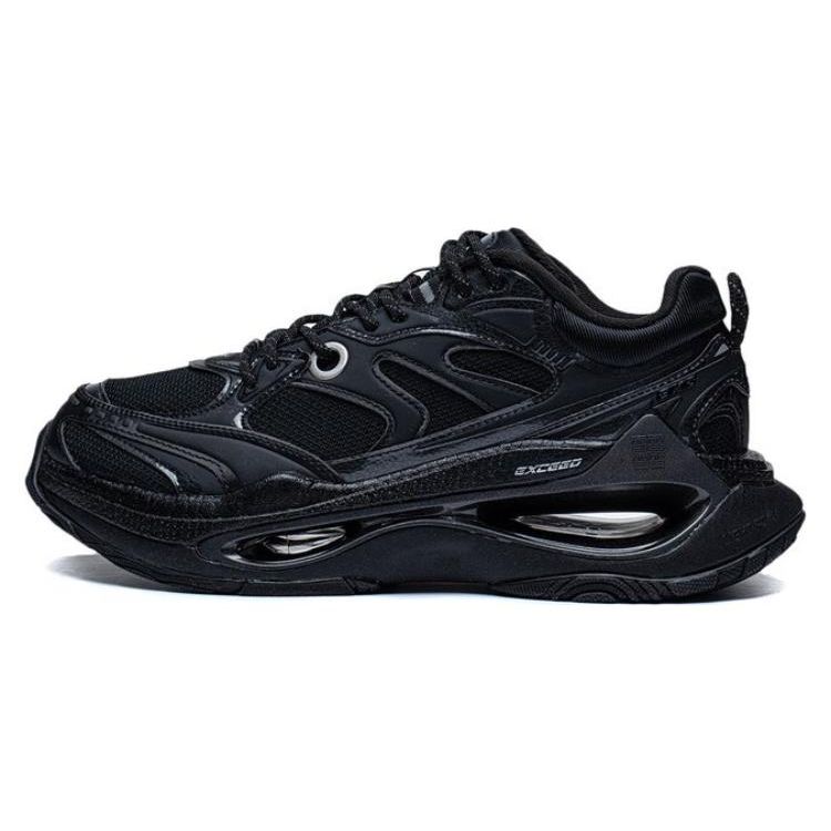 Li Ning Infinity Удобные Универсальные Прочные Дышащие Низкие Повседневные Туфли Мужские Повседневные Туфли Черные AZGT003-4 46⅓