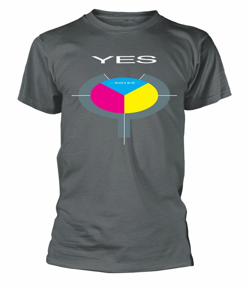 Yes 90125 Серая футболка унисекс Classic Rock Metal Band S