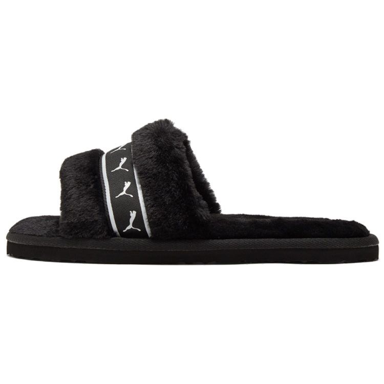 Кроссовки Puma Fluff Remix Slide Black White Women 385240-01 35.5