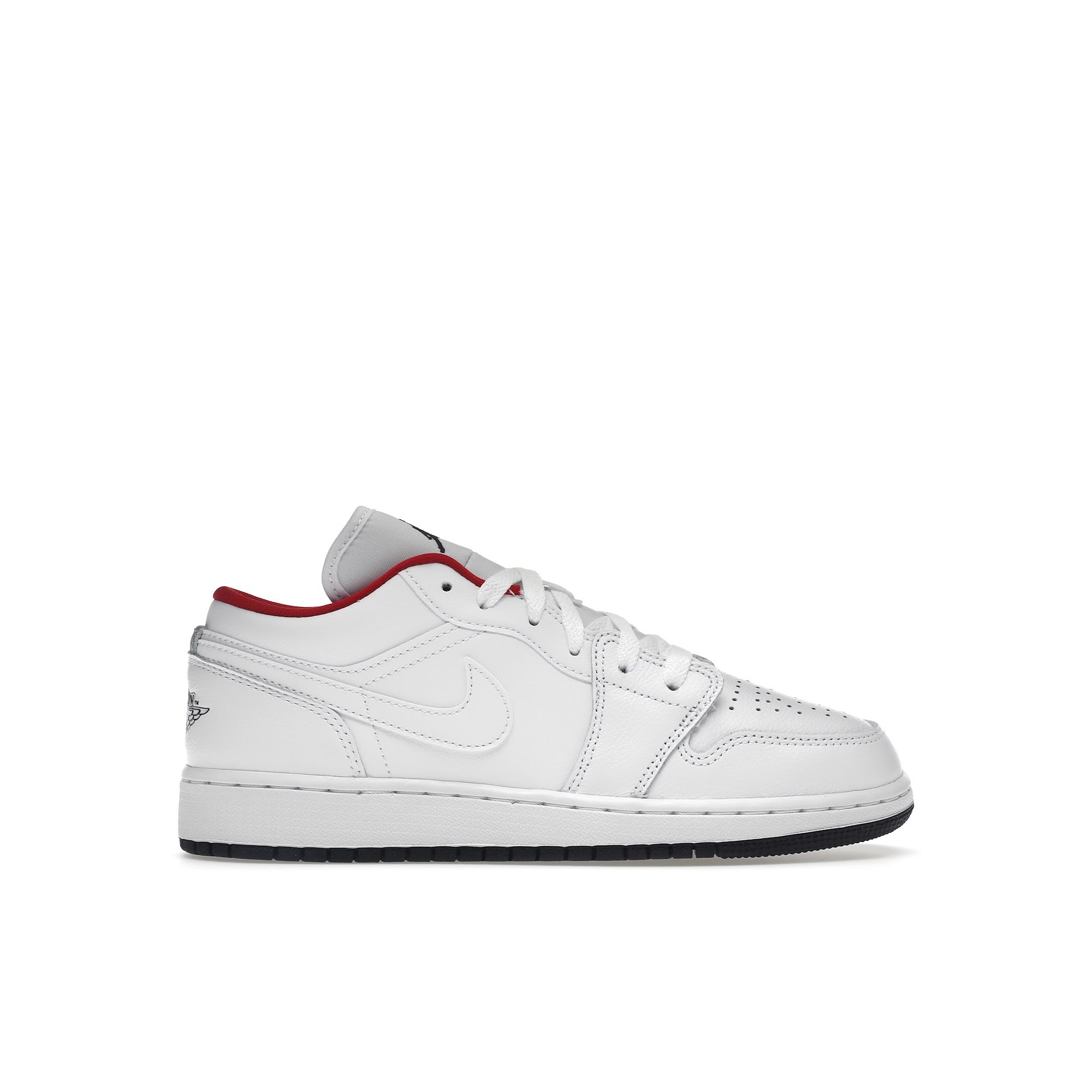 Детские кроссовки Air Jordan 1 Low GS White Gym Red University-Blue Black 553560-164 36.5