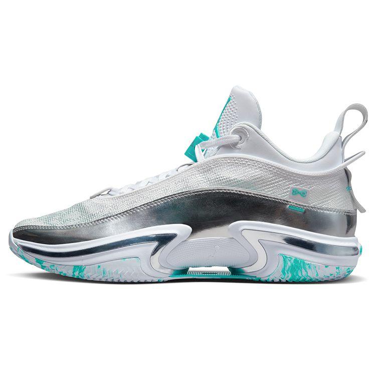 Кроссовки унисекс Guo Ailun x Air Jordan 36 Low PF White Hyper Jade DM9032-130 42.5