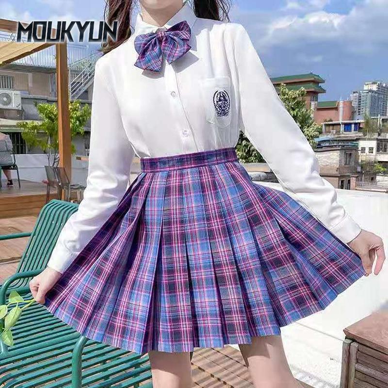 Женские полосатые сетчатые короткие юбки + банты 29 цветов XS-XXL Лолита JK мини-юбка с высокой талией XS