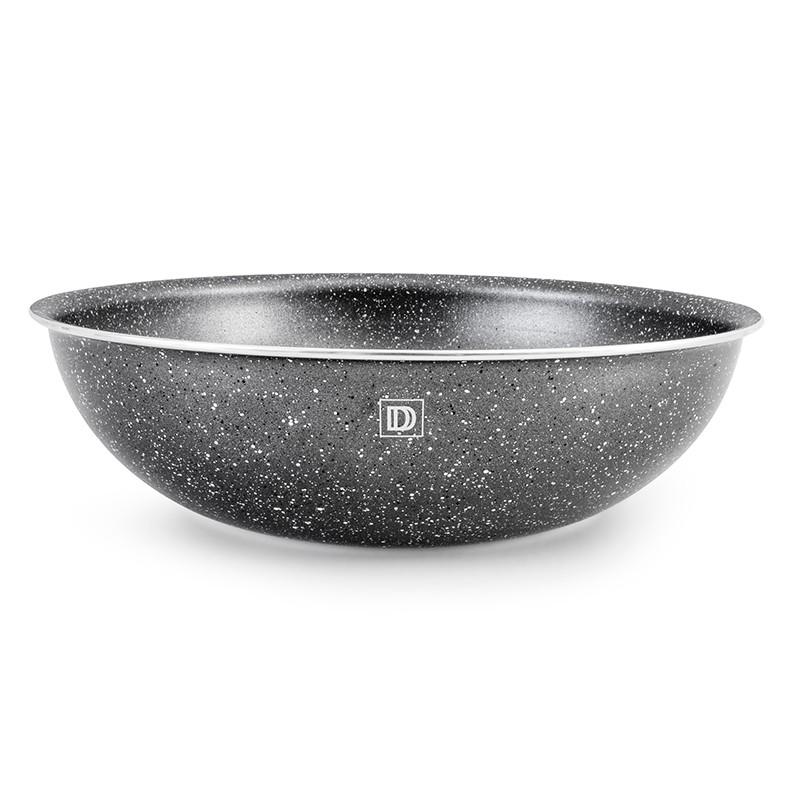 Сковороды Алюминиевый вок с антипригарным покрытием 24см Tfi Genesis Grey Durand Dupont