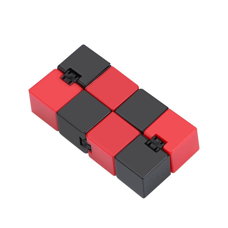 Infinity Baby Cube Игрушка Антистрессовый кубик Fidget Toys Кубик для снятия стресса Сенсорные игрушки Детские подарки красный