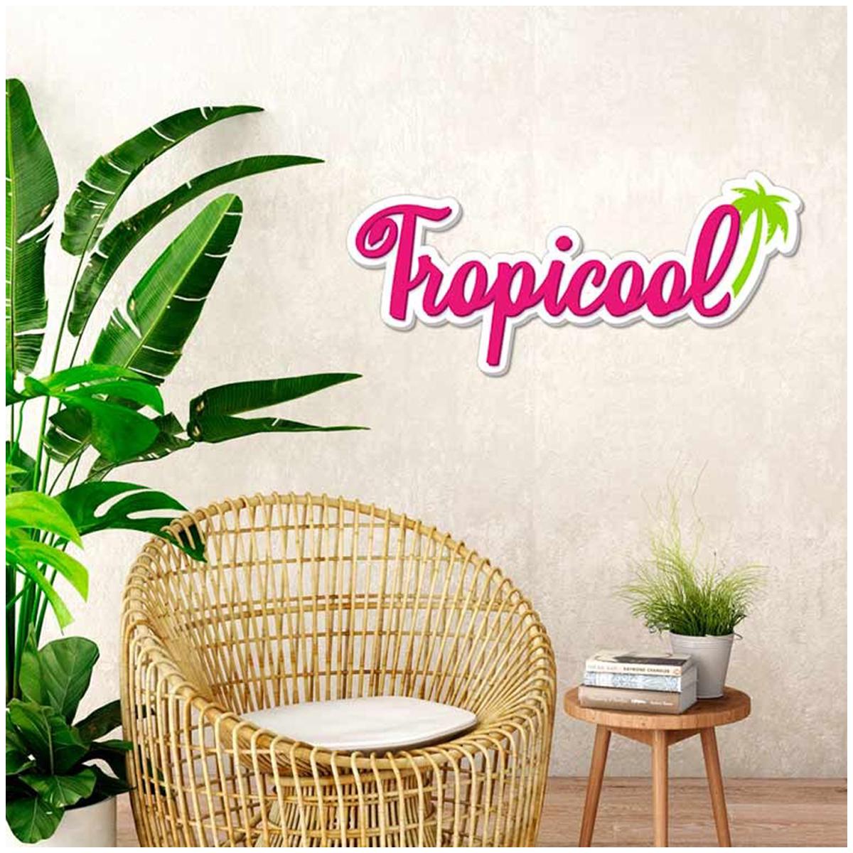 Les Trésors De Lily [Q7314] - Word Deco 3D дерево  Tropicool  розовый белый - 45x14x1 см ярко-розовый