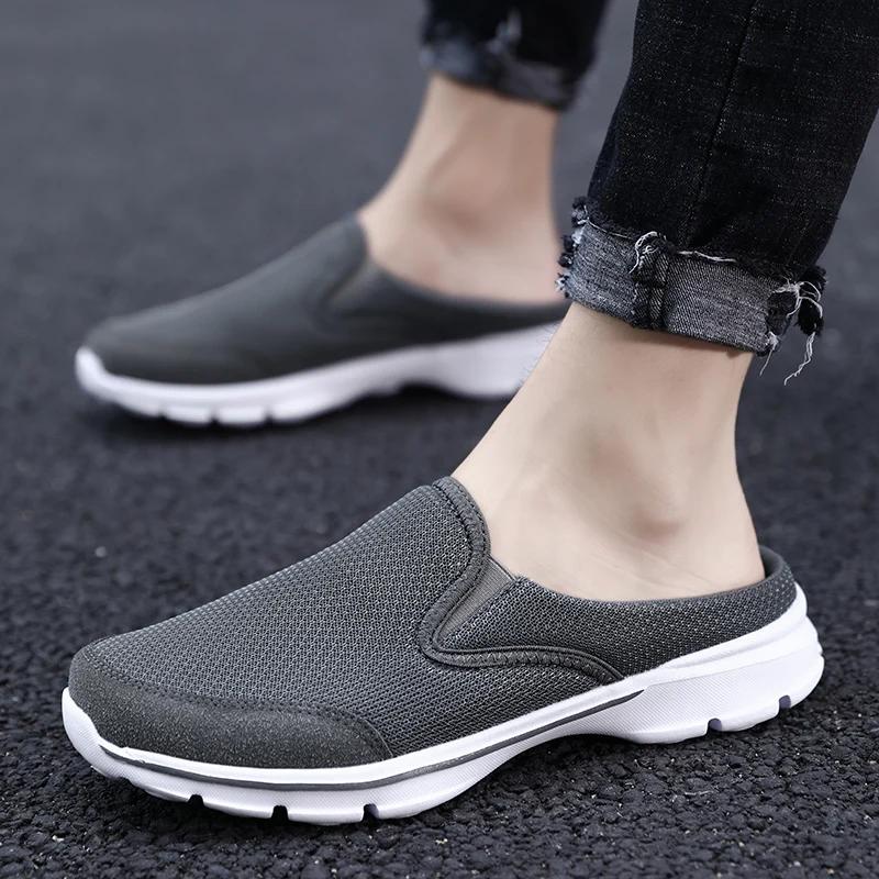 Men Summer Shoes Men Comfortable Fashion Walking Footwear Plus Size 39-48 Zapatillas Hombre Sneakers For Men Loafer Casual Shoes 39 чёрный