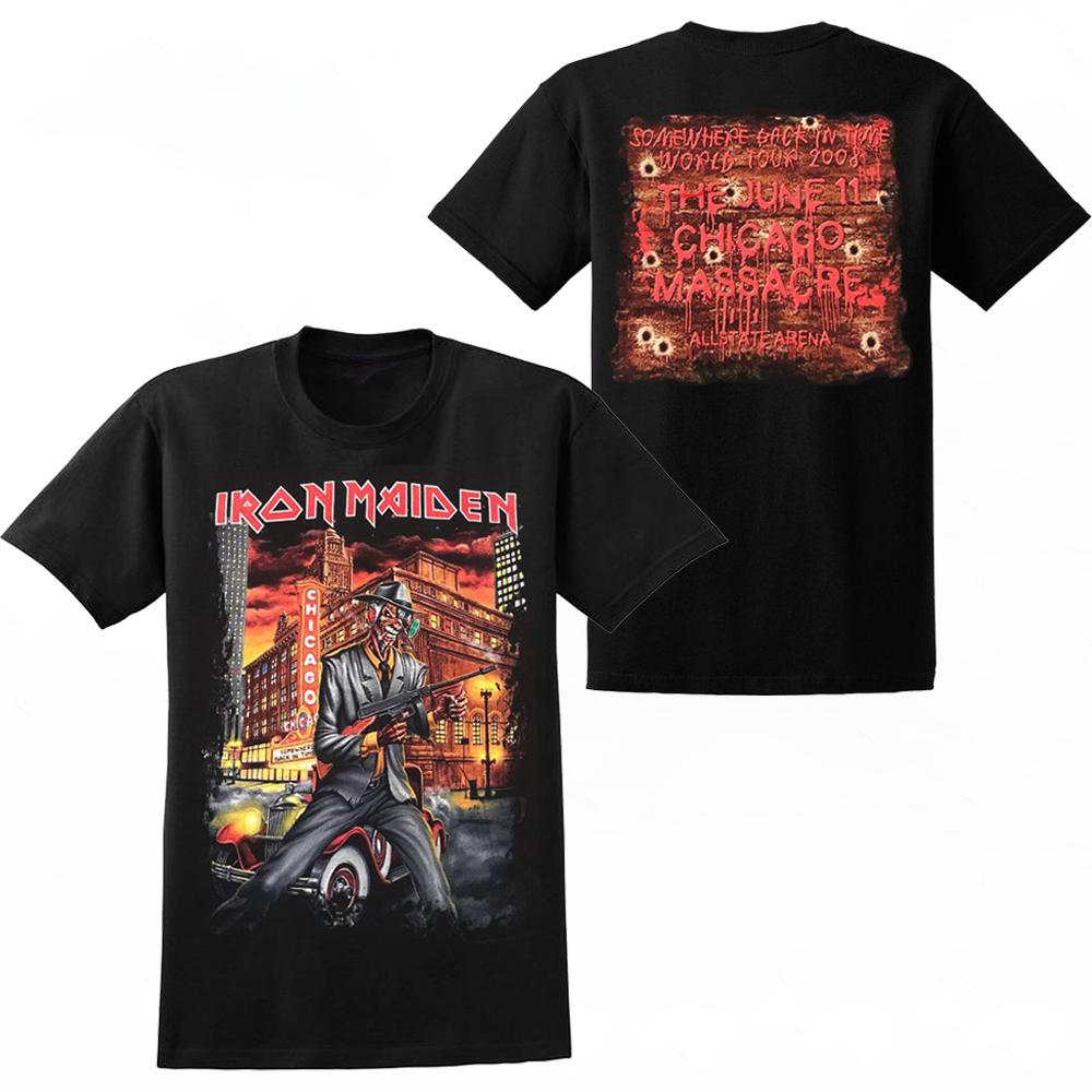 Футболка унисекс Iron Maiden The Chicago Massacre 2008 Event 11 июня S