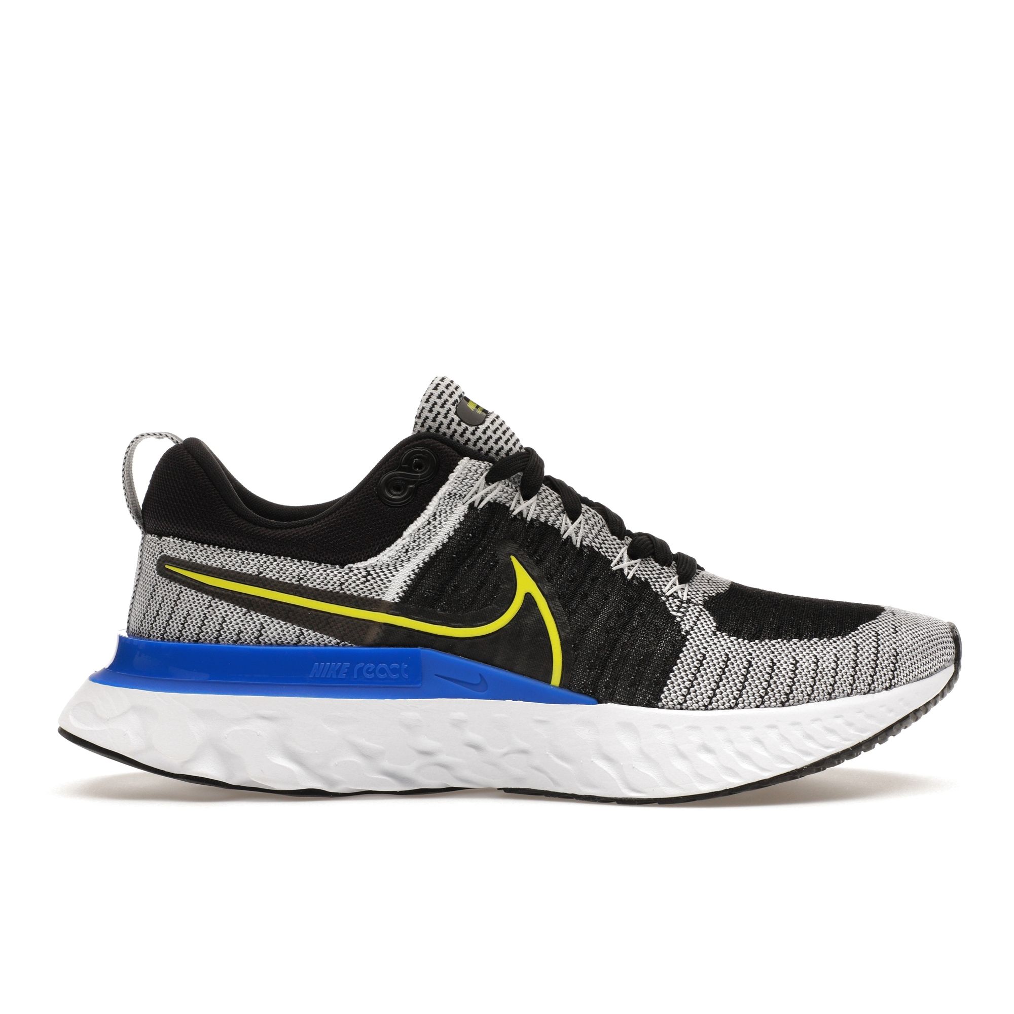 Мужские кроссовки Nike React Infinity Run Flyknit 2 Racer Blue Cyber ​​Black White CT2357-100 44.5