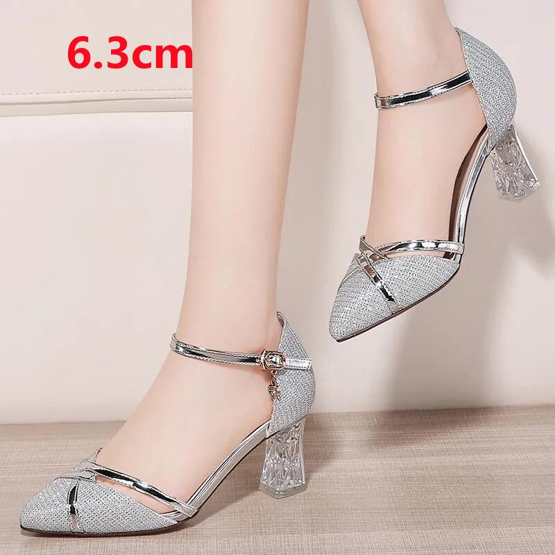 Cresfimix Sapatos Femininas женские милые высококачественные серебристые туфли на высоком каблуке для свадьбы, классические золотые туфли на каблуках A9541 35