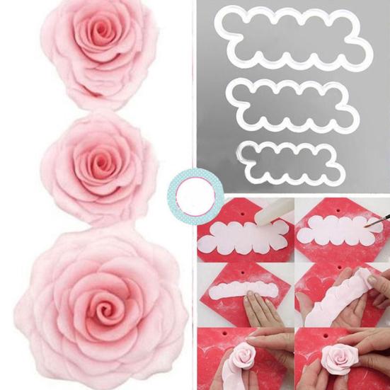 3 шт DIY Форма для торта Форма Лепестка one size