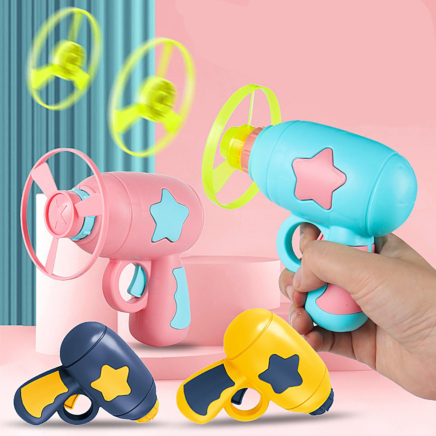 Игрушечные пистолеты  Joom Детские игрушки, светящийся бамбуковый пистолет-катапульта «Стрекоза», вращающаяся флеш-фрисби, интерактивная игрушка, развлечения на свежем воздухе