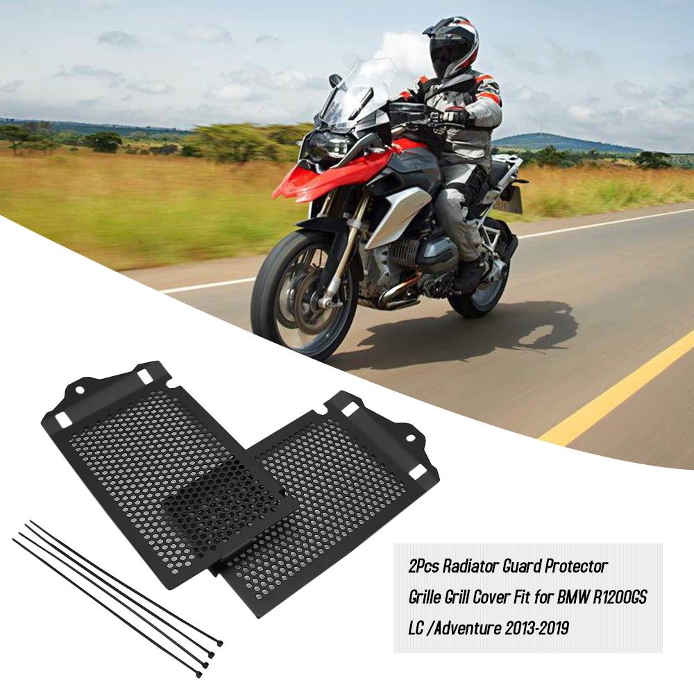 2 шт. Защитная решетка радиатора, крышка, подходит для BMW R1200GS LC/Adventure 2013-2019 чёрный