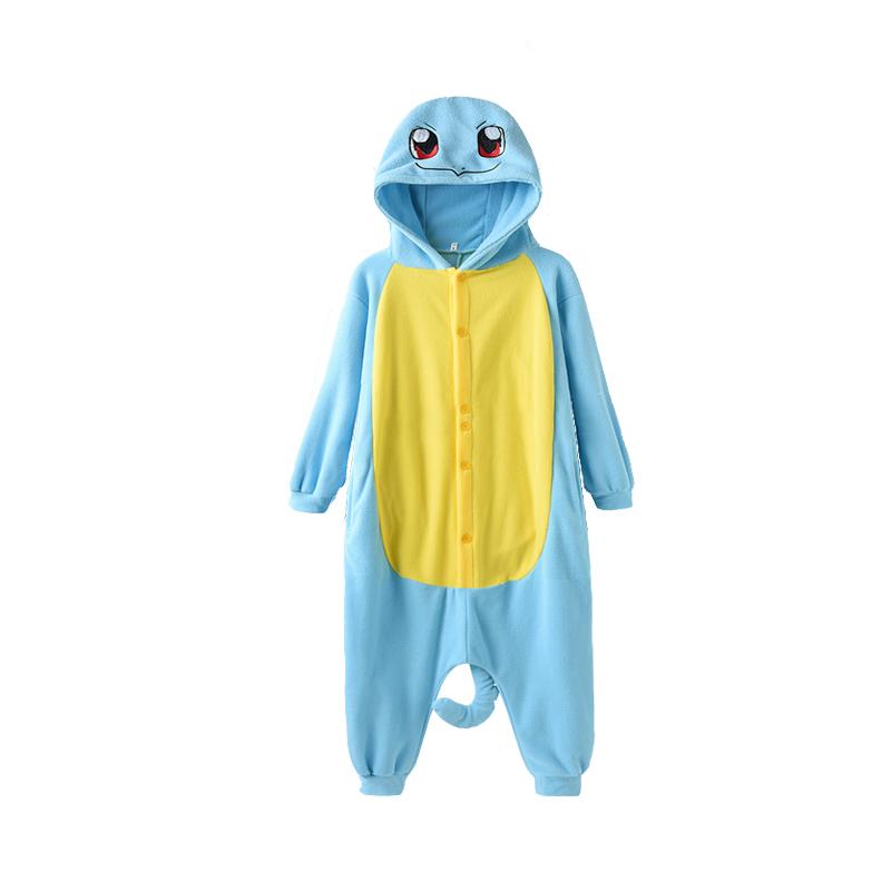 Пижамы-комбинезоны  Joom Комбинезон Squirtle для детей, кигуруми, цельная пижама на Хэллоуин, карнавальный костюм, подарок для рождественской вечеринки 110
