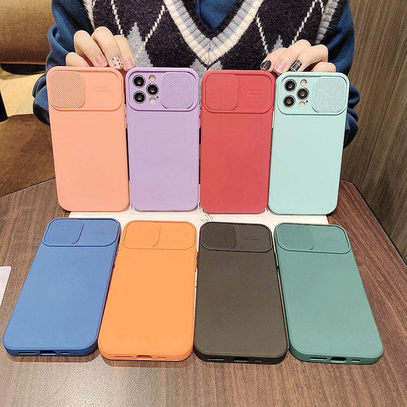 Жидкий силиконовый чехол для iPhone 13 12 11 X Samsung Galaxy S22 S21 Xiaomi Redmi 10 10C Note 10 10S 11 11S с крышкой и защитной крышкой для объектива iPhone 12 чёрный