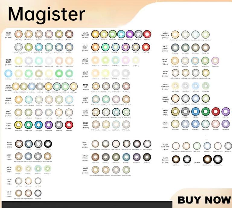 Цветные контактные линзы Magister для глаз, мягкие цветные контактные линзы, красивые цветные линзы для учеников 14.0MM-3Color