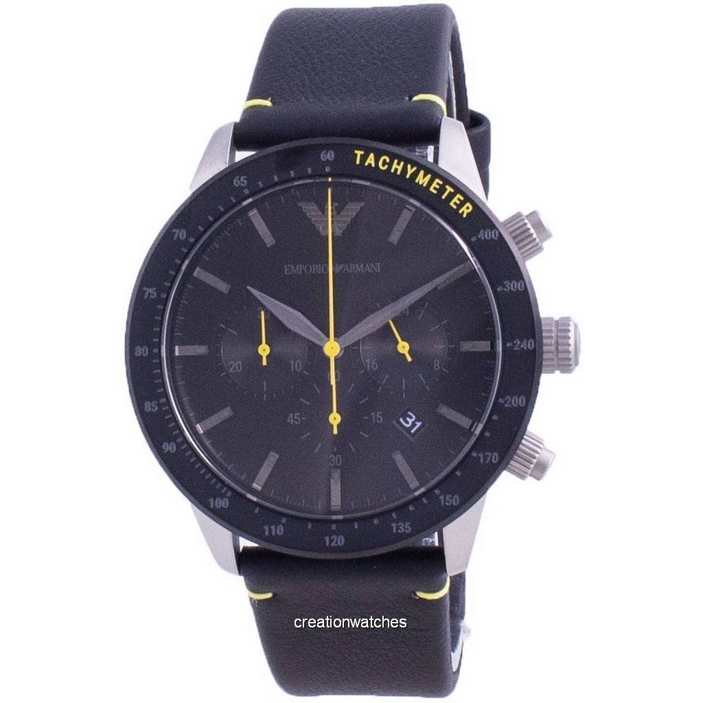 Emporio Armani Mario Chronograph Кварцевые AR11325 Мужские часы чёрный