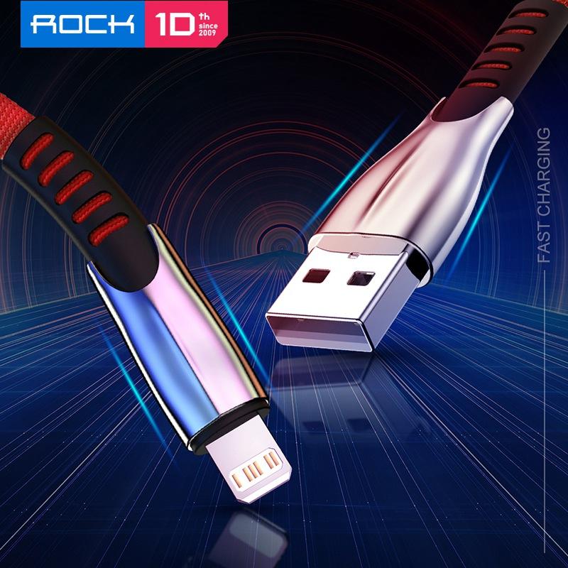 USB-кабель для зарядного устройства для iPhone 13 12 6 6S 7 8 Plus 5 5S 11 Pro X XR XS Max для быстрой зарядки Lightning 2.4A красный