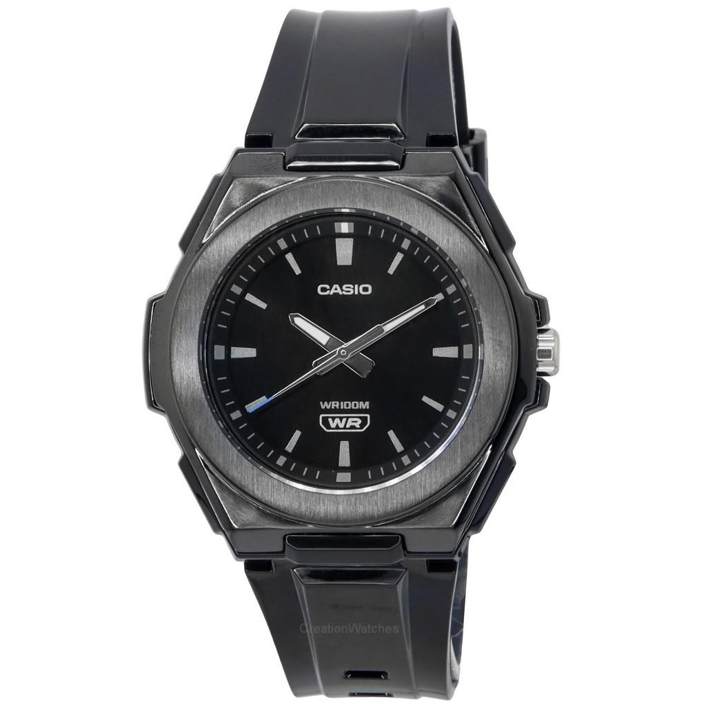 Casio Стандартные аналоговые кварцевые часы с черным циферблатом LWA-300HB-1E 100M женские часы чёрный